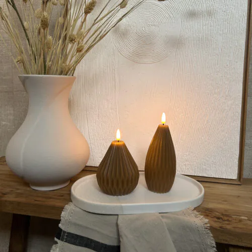 LCS0000903 – Origami Kegelkaars Set – Taupe_Scene_1